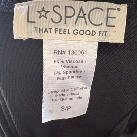 L*Space Alana Black One-Shoulder Ribbed Mini Bodycon Dress - Picture 2 of 6